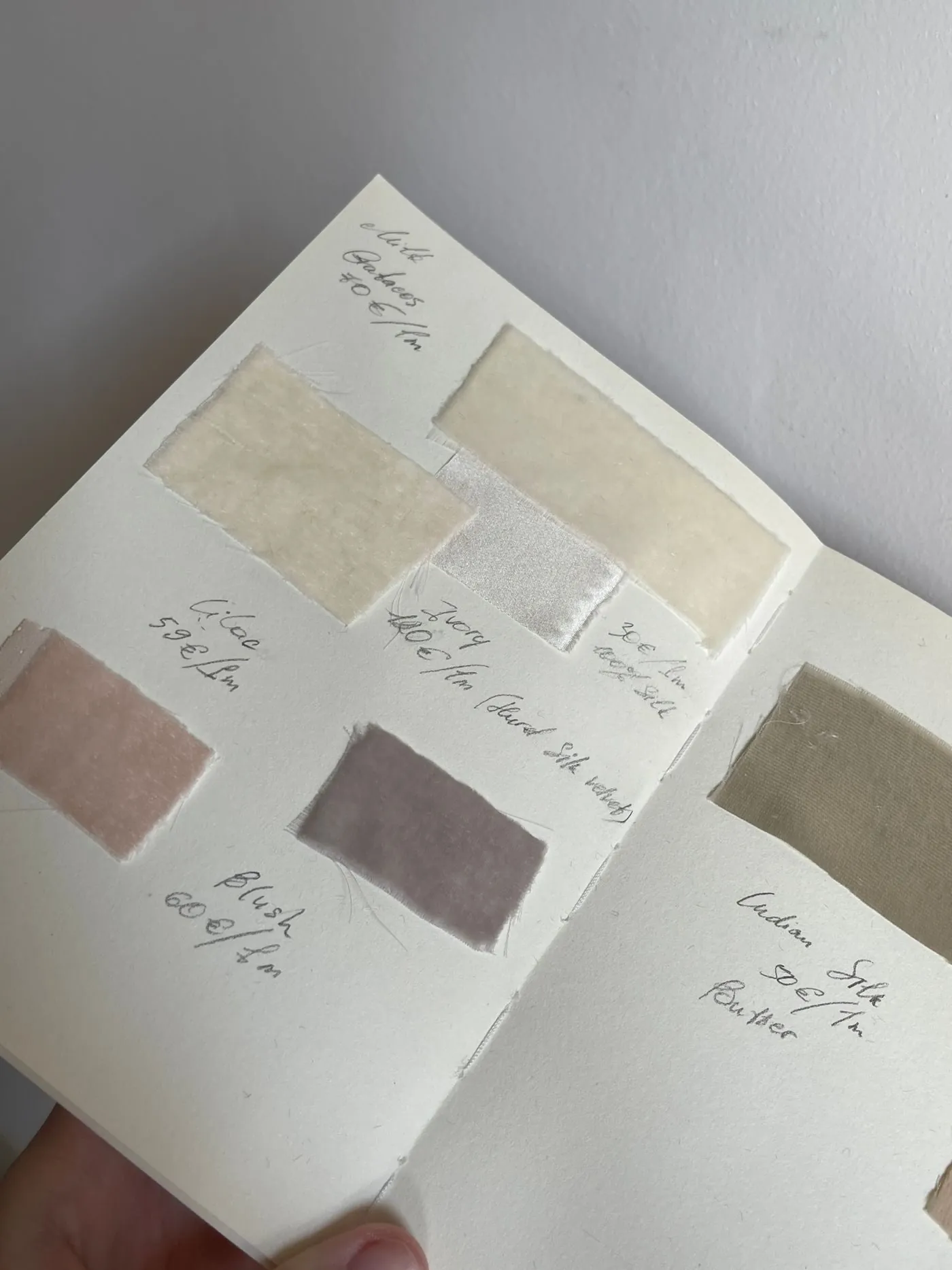 Mostre de materiale textile